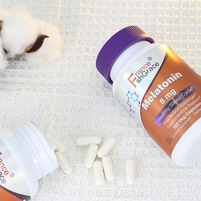 Suplementos de melatonina ciclo de sueño saludable cápsulas de melatonina